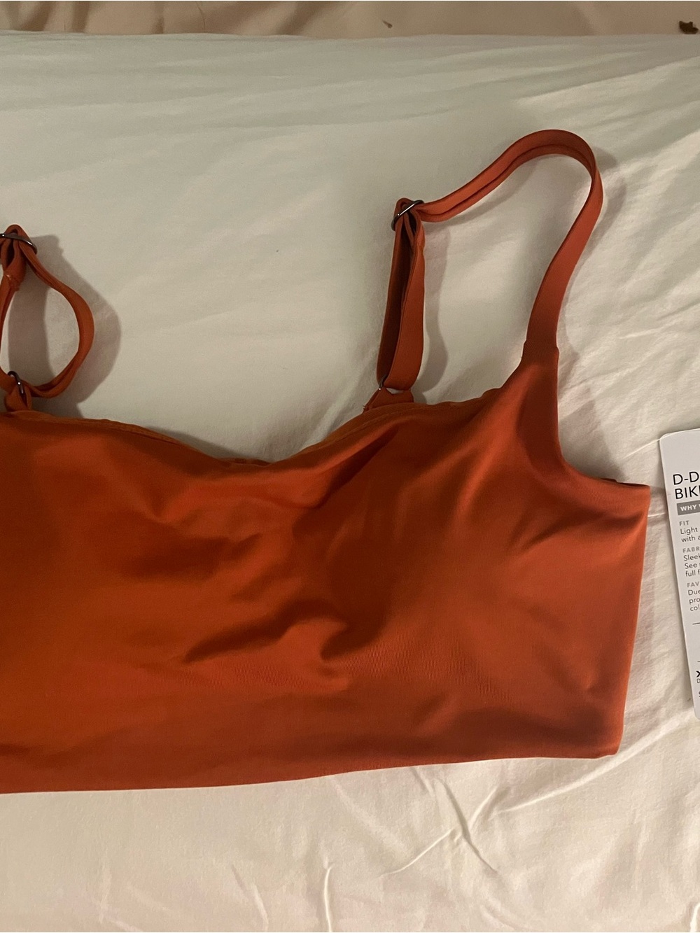 Athleta Palomino Rust D-DD Scoop Bikini Top